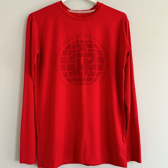 Pee-Wee Quebec Hockey Tournoi International Red Long Sleeve L Mens - Picture 2 of 2